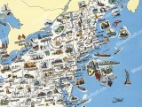 United States of America Map 1950 General Drafting