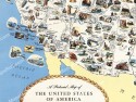 United States of America Map 1950 General Drafting