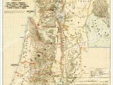 Map of Palestine and parts of Syria 1875 Henry Osborn