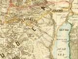Map of Palestine and parts of Syria 1875 Henry Osborn