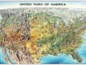 United States of America Map 1992 Unique Media