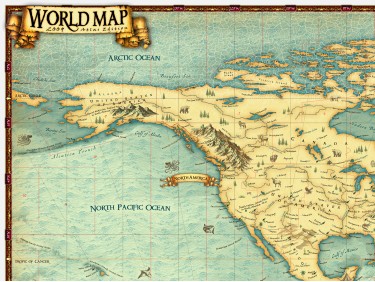 World Map 2009 English